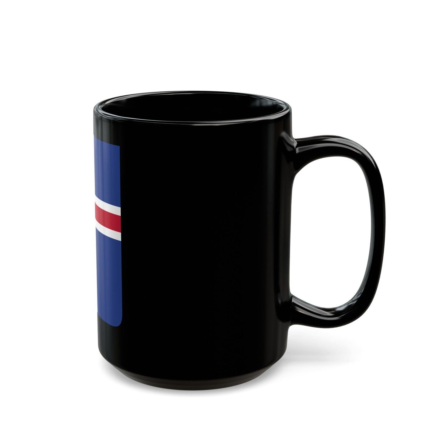 Coat of arms of Iceland 2 - Black Coffee Mug-The Sticker Space