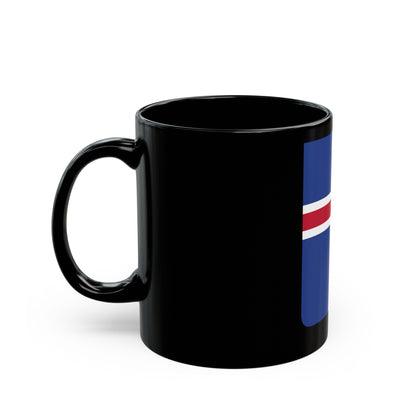 Coat of arms of Iceland 2 - Black Coffee Mug-The Sticker Space