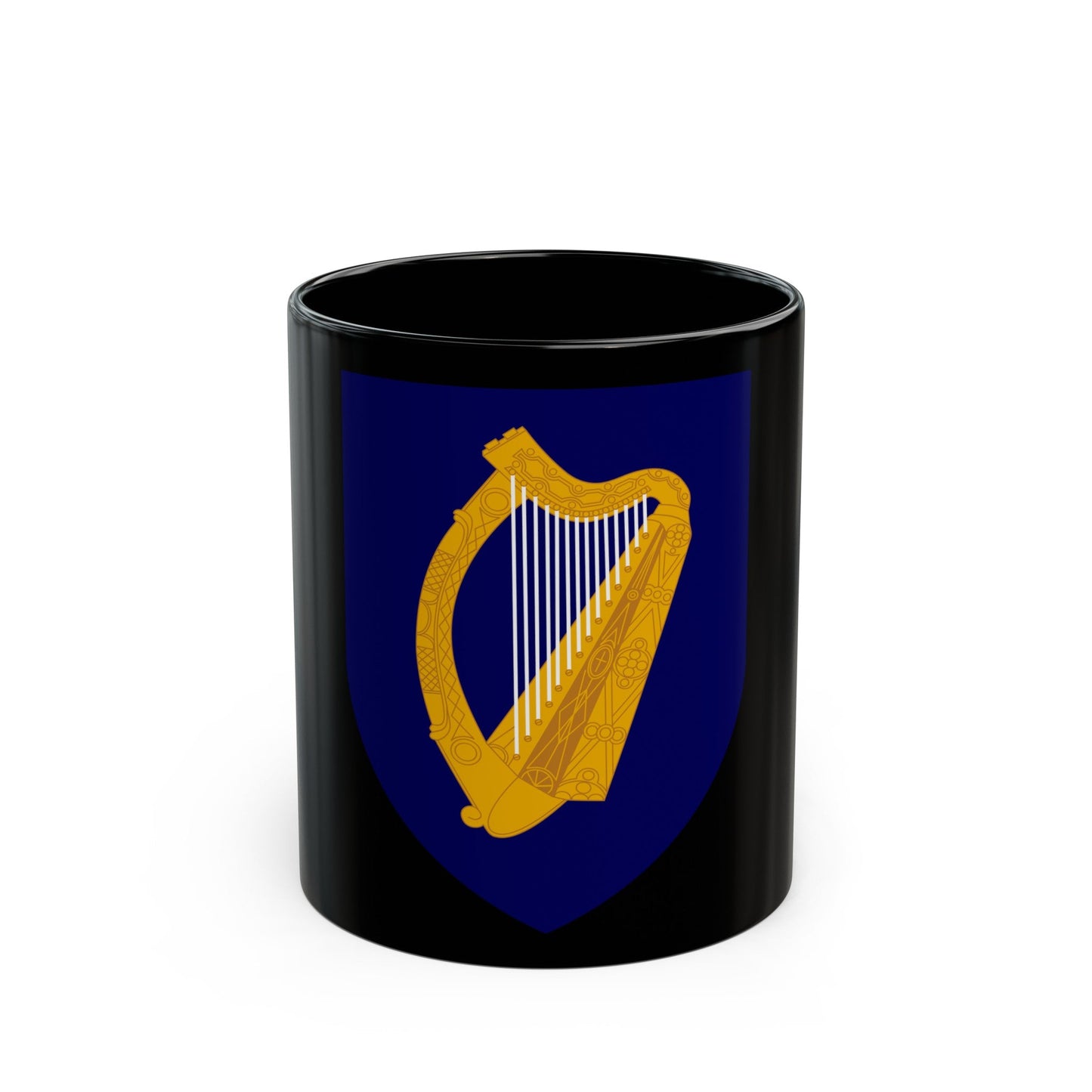 Coat of arms of Ireland - Black Coffee Mug-11oz-The Sticker Space