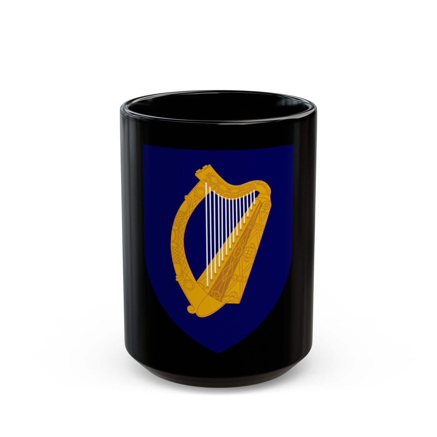 Coat of arms of Ireland - Black Coffee Mug-15oz-The Sticker Space