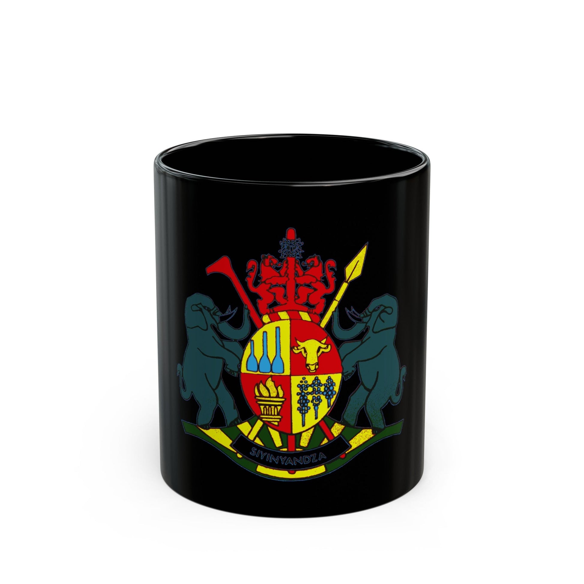 Coat of arms of KaNgwane - Black Coffee Mug-11oz-The Sticker Space