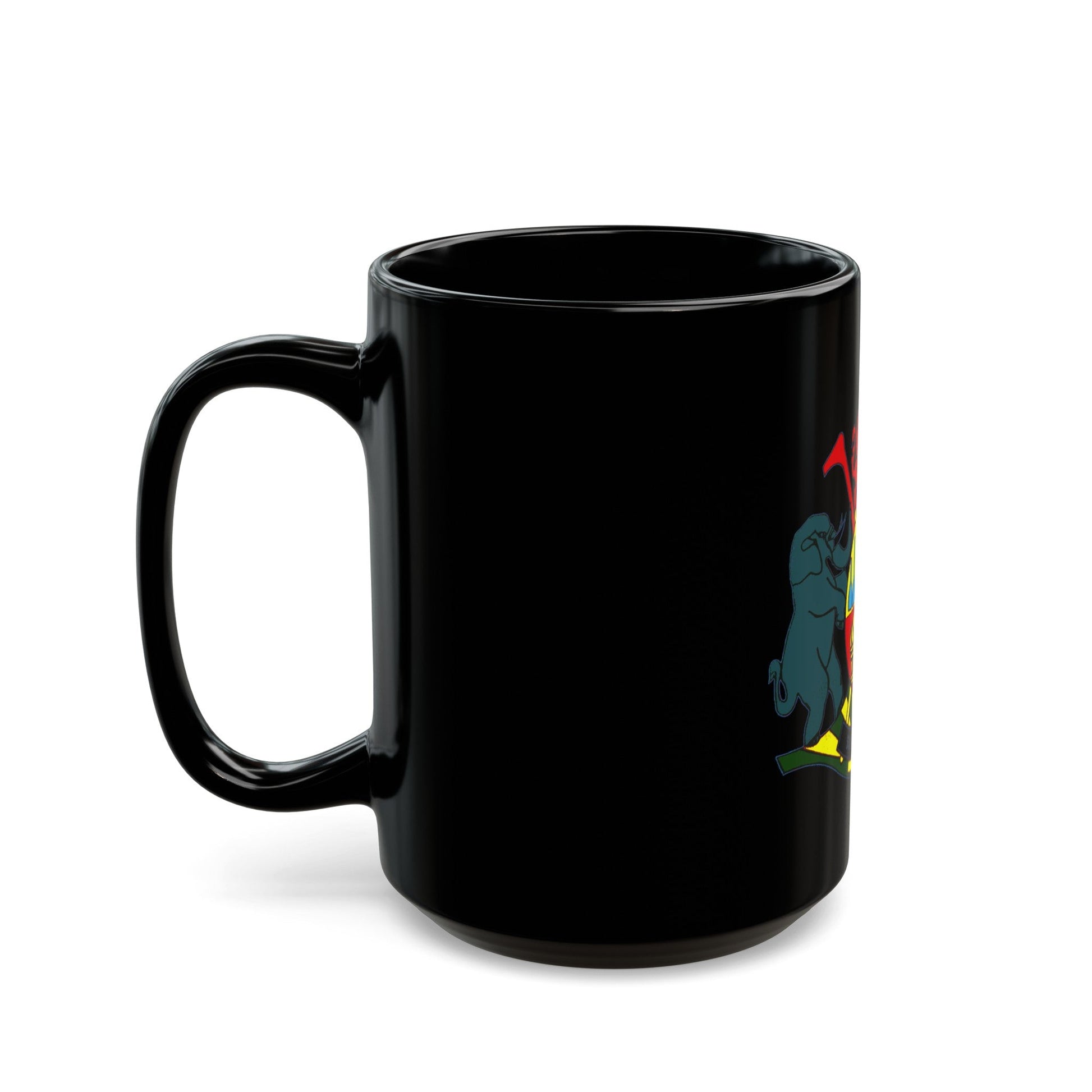 Coat of arms of KaNgwane - Black Coffee Mug-The Sticker Space