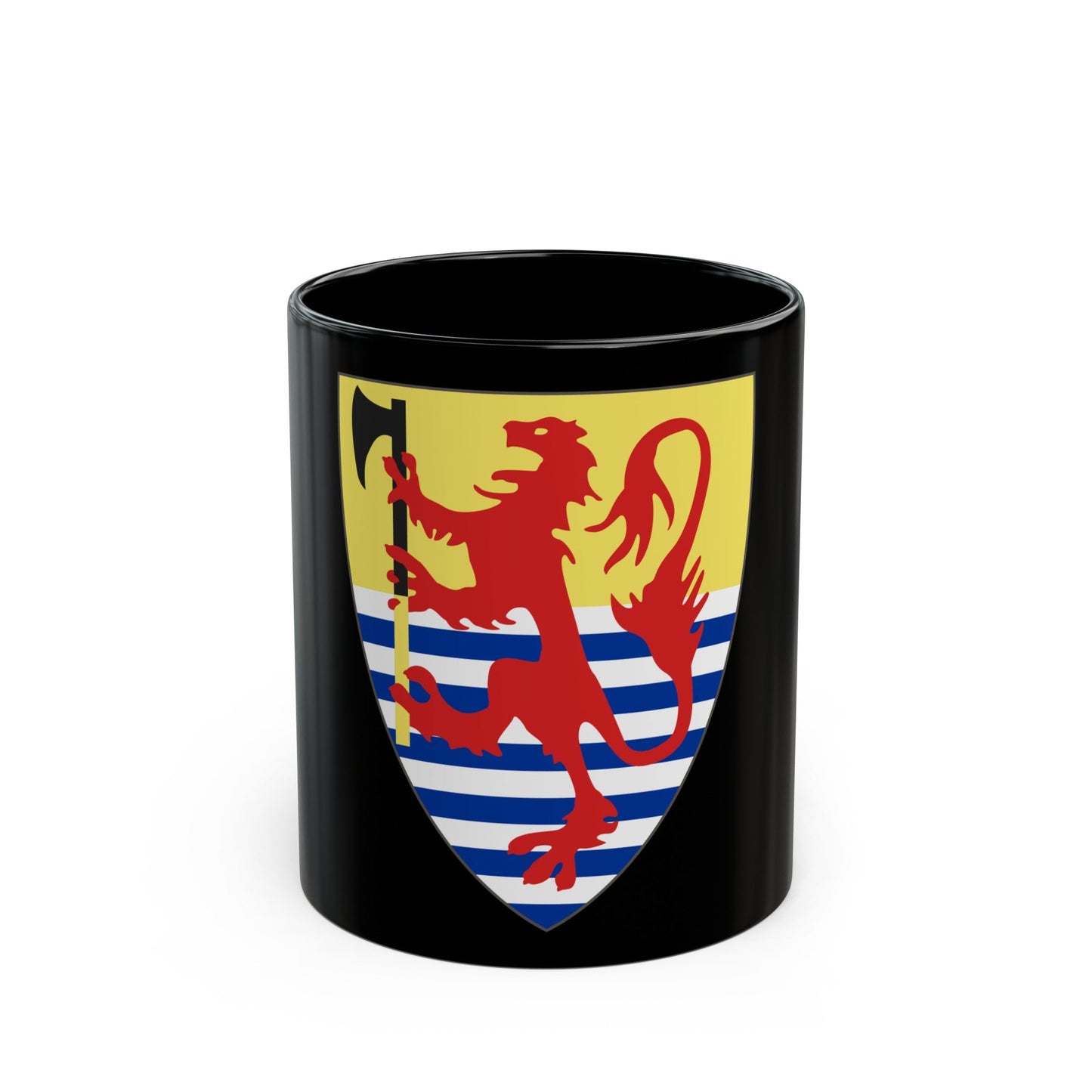Coat of arms of King of Iceland (13th century) - Black Coffee Mug-11oz-The Sticker Space