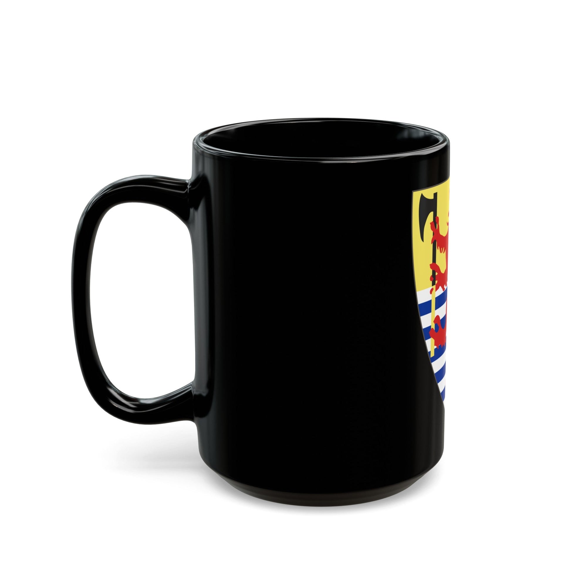 Coat of arms of King of Iceland (13th century) - Black Coffee Mug-The Sticker Space