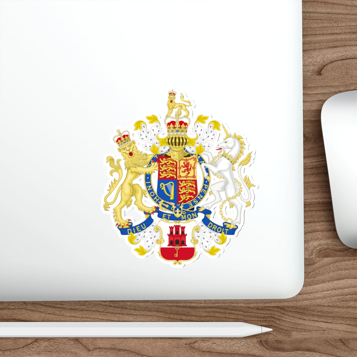 Coat of Arms of the Government of Gibraltar STICKER Vinyl Die-Cut Decal-The Sticker Space