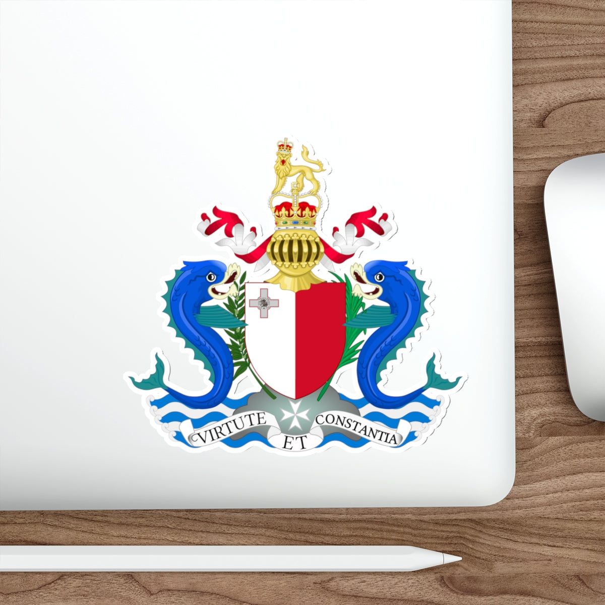 Coat of arms of the Governor-General of Malta (1964–1974) STICKER Vinyl Die-Cut Decal-The Sticker Space