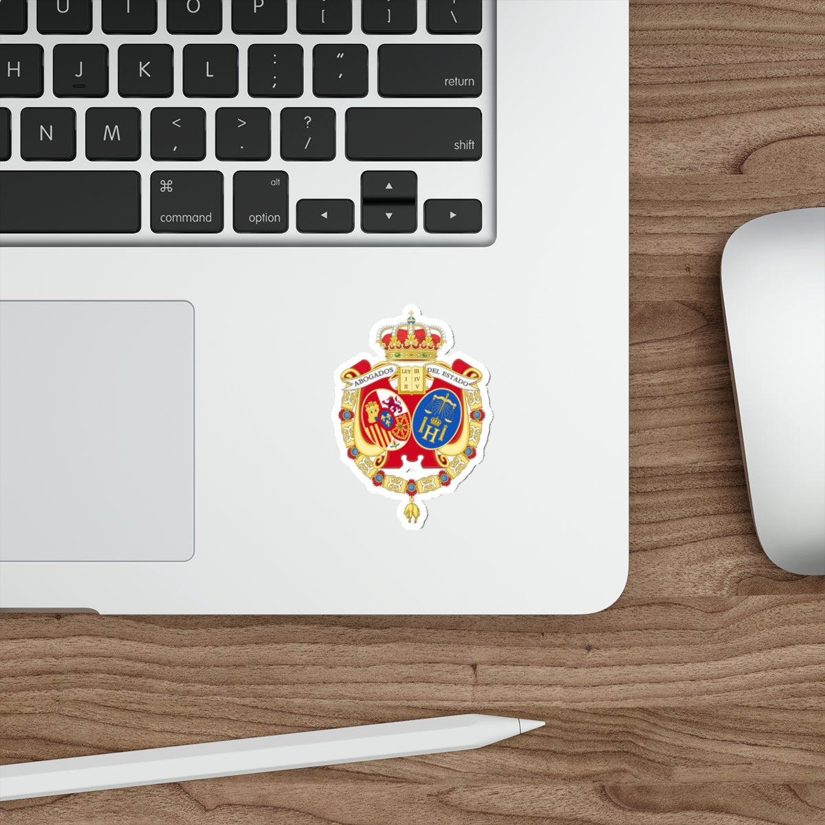Coat of Arms of the Spanish Legal Representatives of the State STICKER Vinyl Die-Cut Decal-The Sticker Space