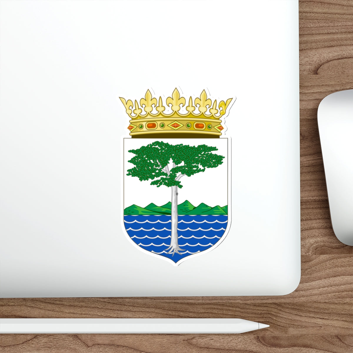 Coat of Arms of the Spanish Province of Río Muni STICKER Vinyl Die-Cut Decal-The Sticker Space
