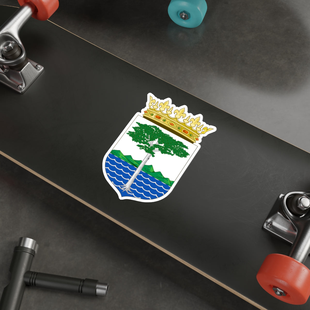 Coat of Arms of the Spanish Province of Río Muni STICKER Vinyl Die-Cut Decal-The Sticker Space