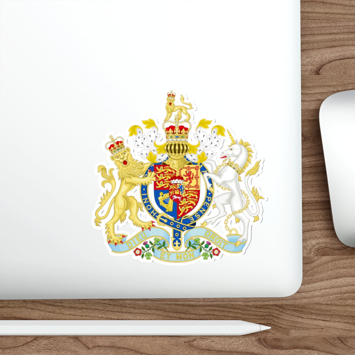 Coat of Arms of the United Kingdom (1801-1816) STICKER Vinyl Die-Cut Decal-The Sticker Space