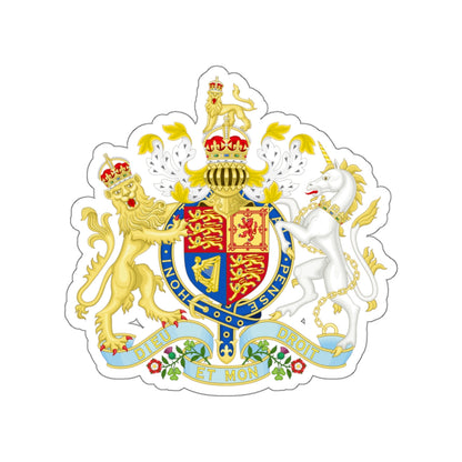Coat of arms of the United Kingdom (1901-1952) STICKER Vinyl Die-Cut Decal-White-The Sticker Space