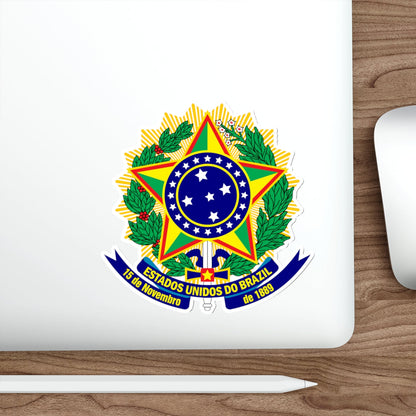 Coat of arms of the United States of Brazil STICKER Vinyl Die-Cut Decal-The Sticker Space