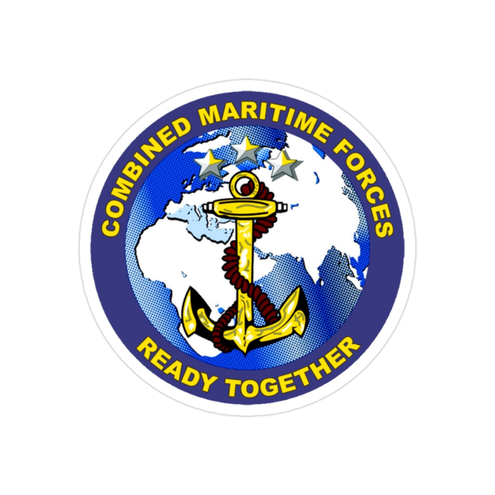 Combined Maritime Forces (U.S. Navy) Transparent STICKER Die-Cut Vinyl Decal-2 Inch-The Sticker Space