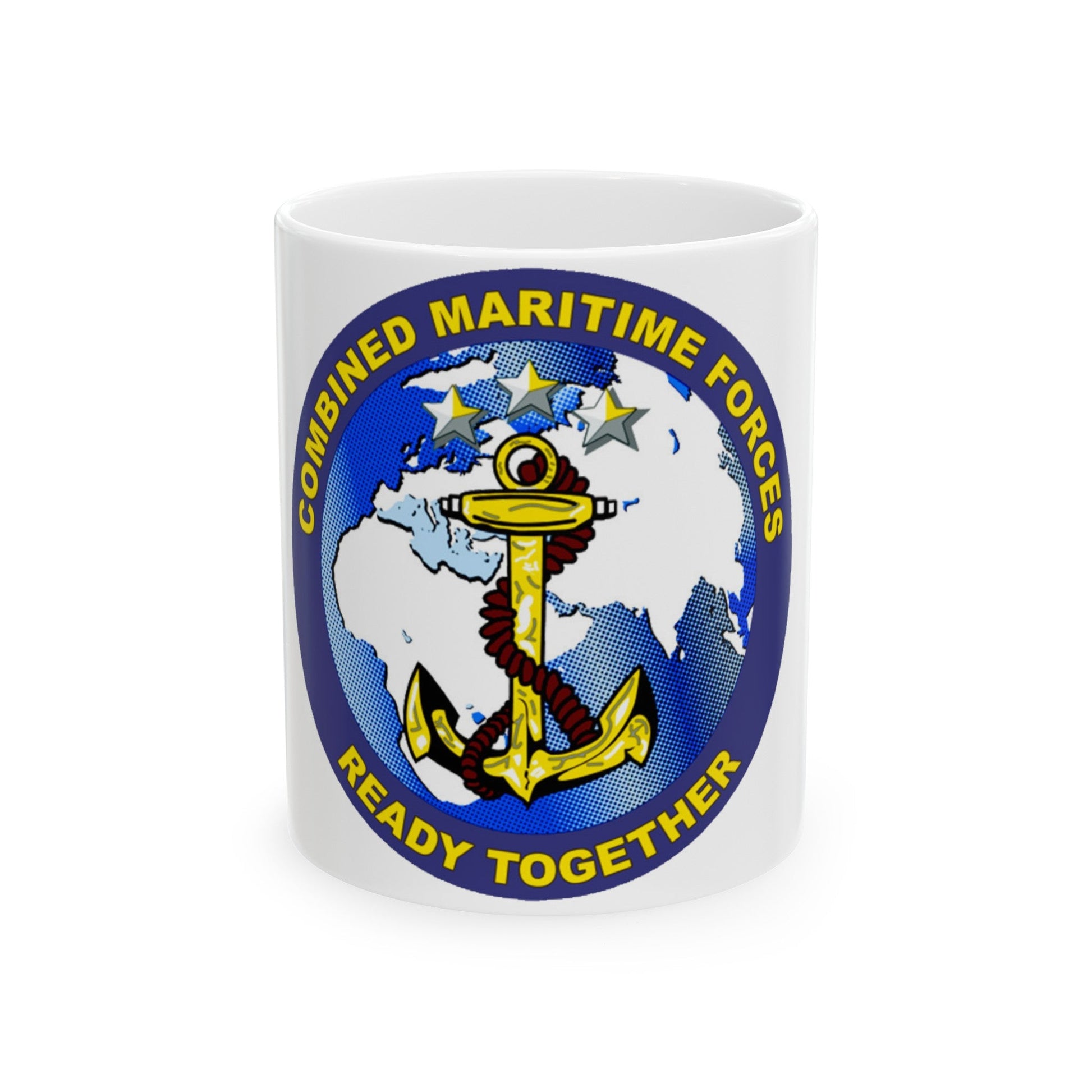 Combined Maritime Forces (U.S. Navy) White Coffee Mug-11oz-The Sticker Space