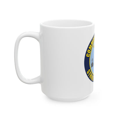 Command Carriers Strike Group 4 (U.S. Navy) White Coffee Mug-The Sticker Space