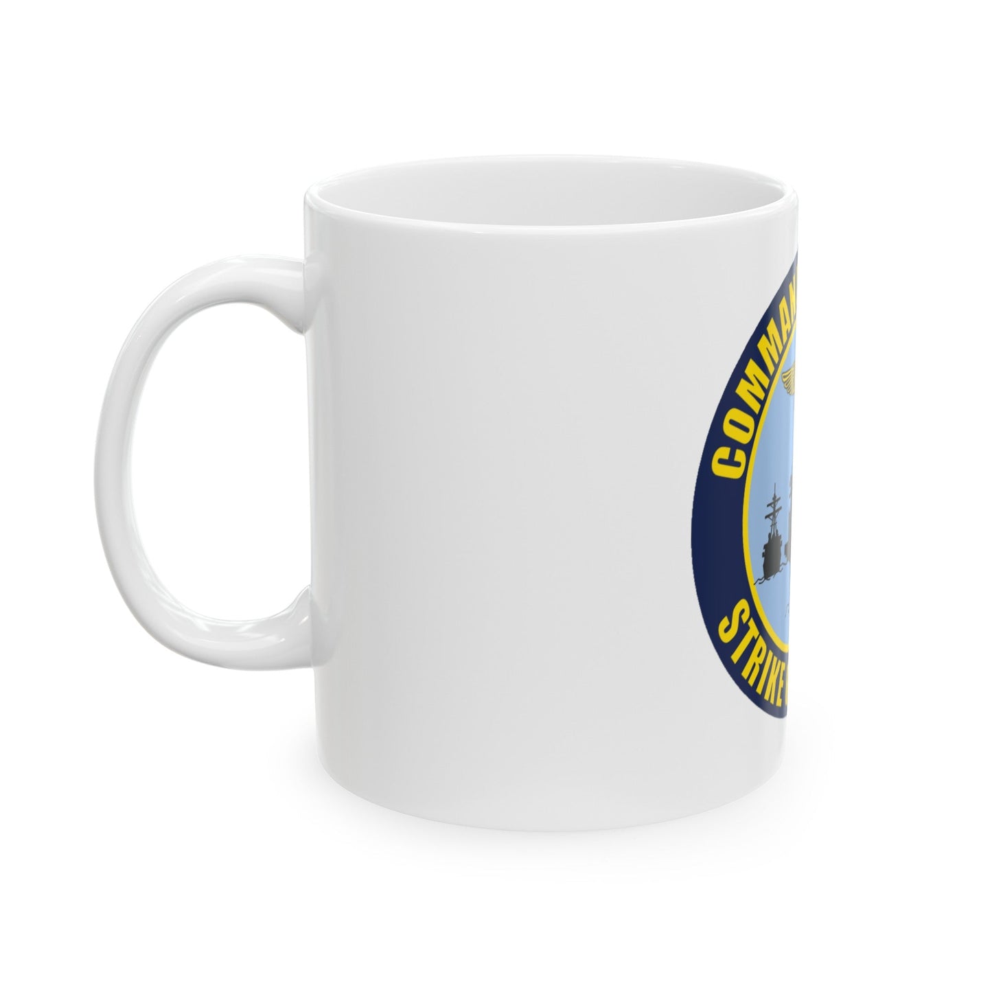 Command Carriers Strike Group 4 (U.S. Navy) White Coffee Mug-The Sticker Space