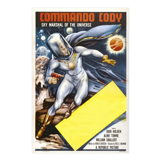 COMMANDER CODY SKY MARSHAL OF THE UNIVERSE 1955 - Paper Movie Poster-24″ x 36″ (Vertical)-The Sticker Space