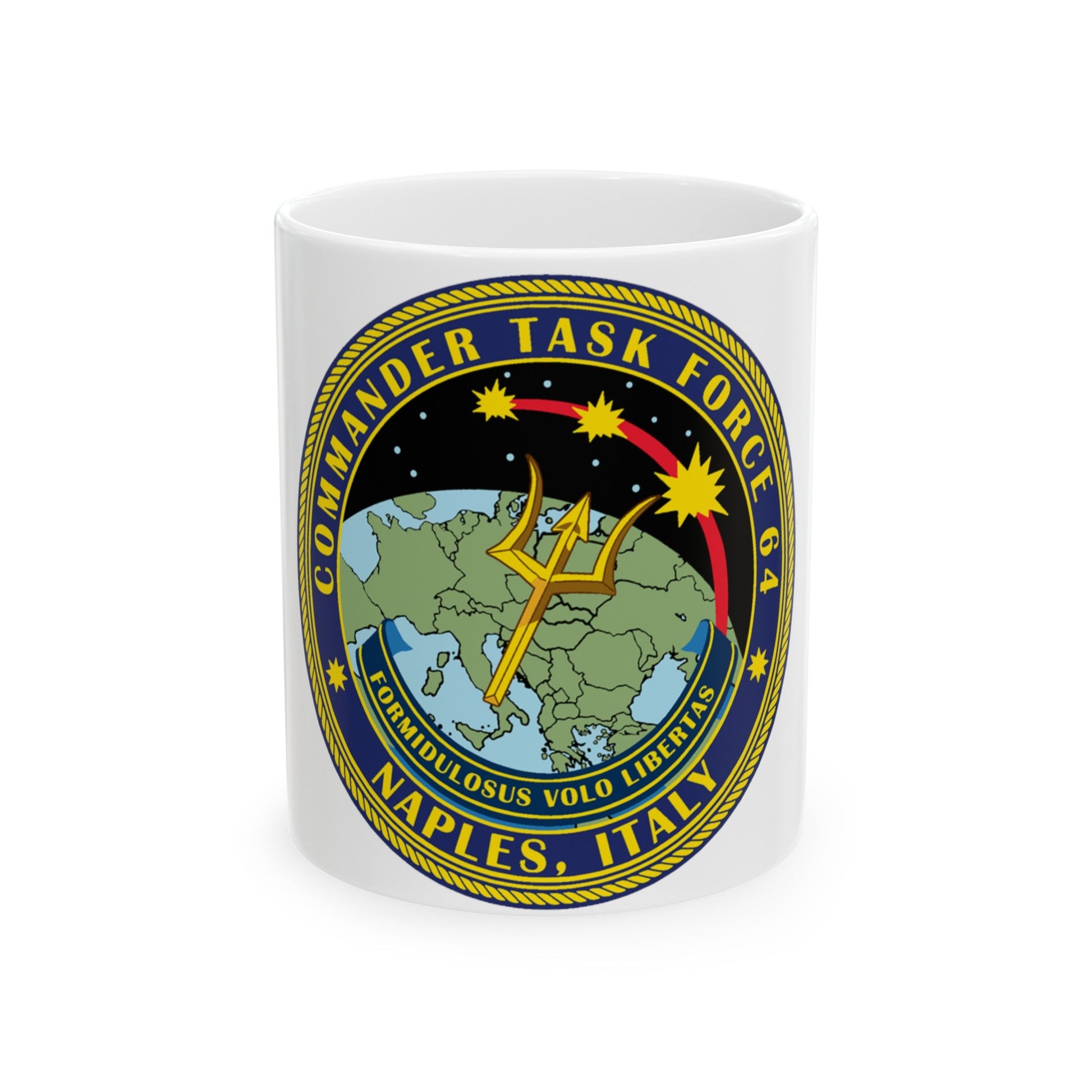 Commander Task Force 64 (U.S. Navy) White Coffee Mug-11oz-The Sticker Space