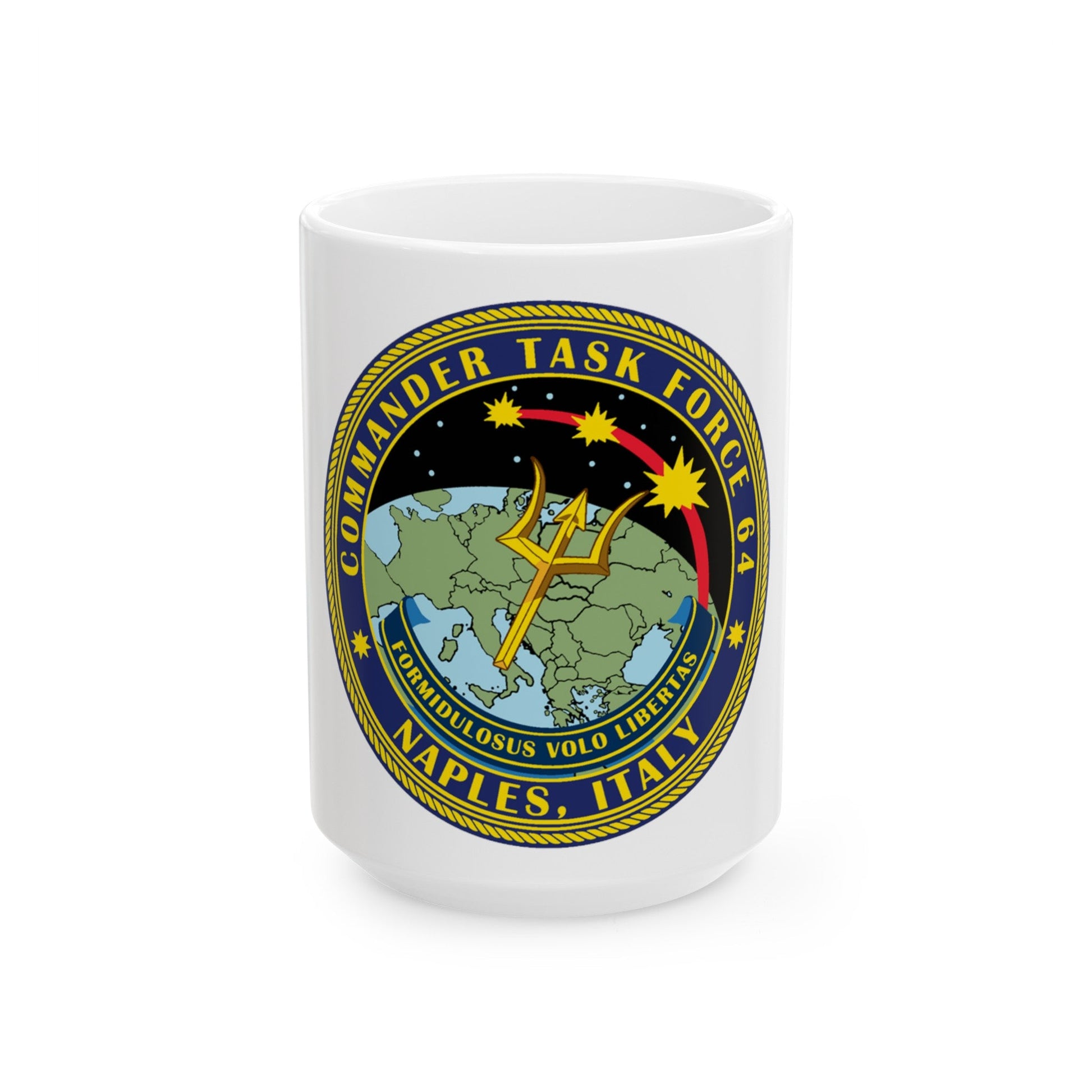 Commander Task Force 64 (U.S. Navy) White Coffee Mug-15oz-The Sticker Space