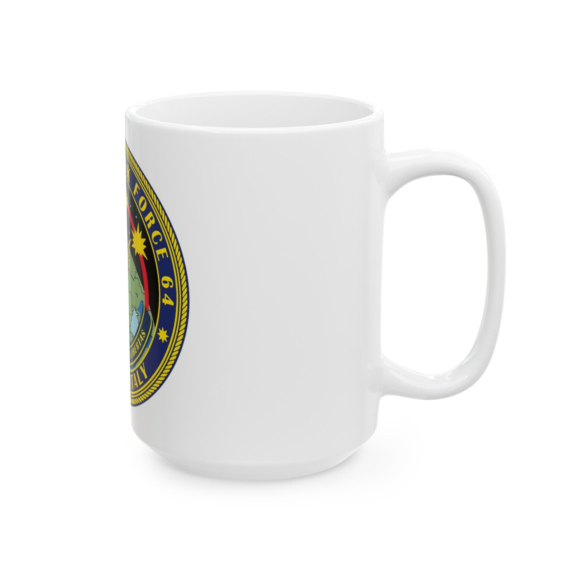 Commander Task Force 64 (U.S. Navy) White Coffee Mug-The Sticker Space