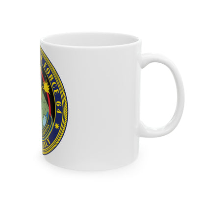 Commander Task Force 64 (U.S. Navy) White Coffee Mug-The Sticker Space