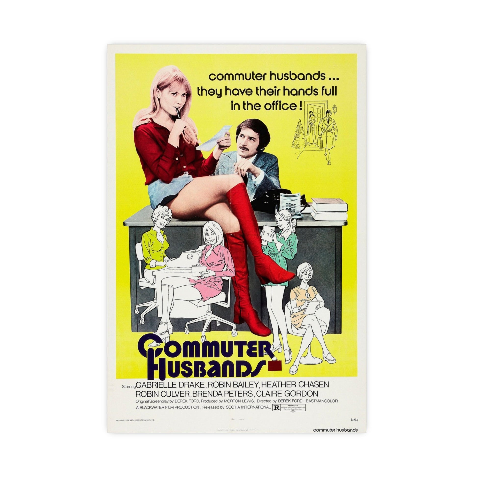 COMMUTER HUSBANDS 1973 - Paper Movie Poster-16″ x 24″ (Vertical)-The Sticker Space