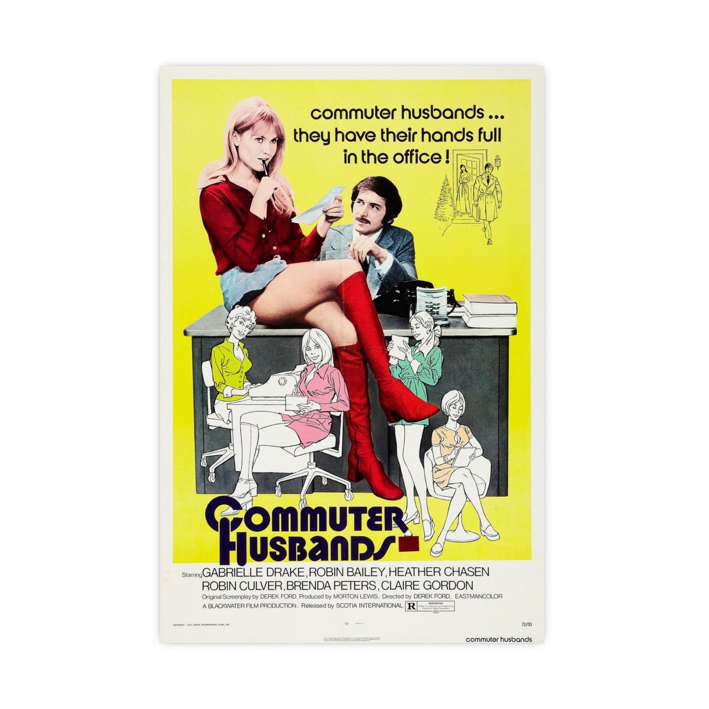COMMUTER HUSBANDS 1973 - Paper Movie Poster-20″ x 30″ (Vertical)-The Sticker Space