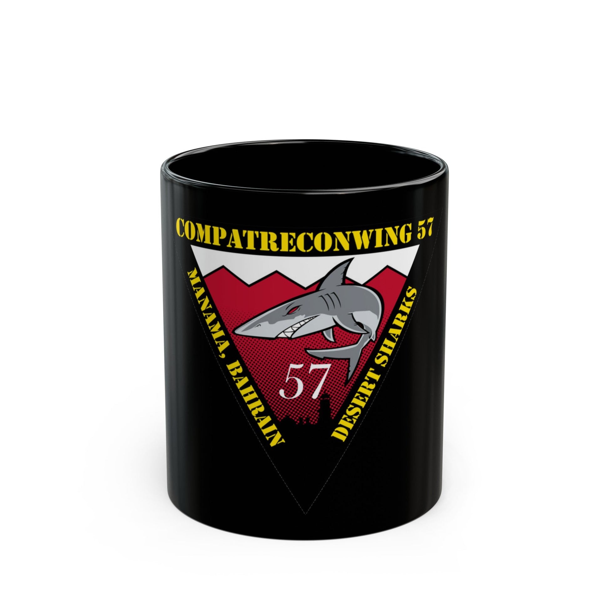 COMPATRECONWING 57 Commander Patrol and Reconnaissance Wing 57 (U.S. Navy) Black Coffee Mug-11oz-The Sticker Space
