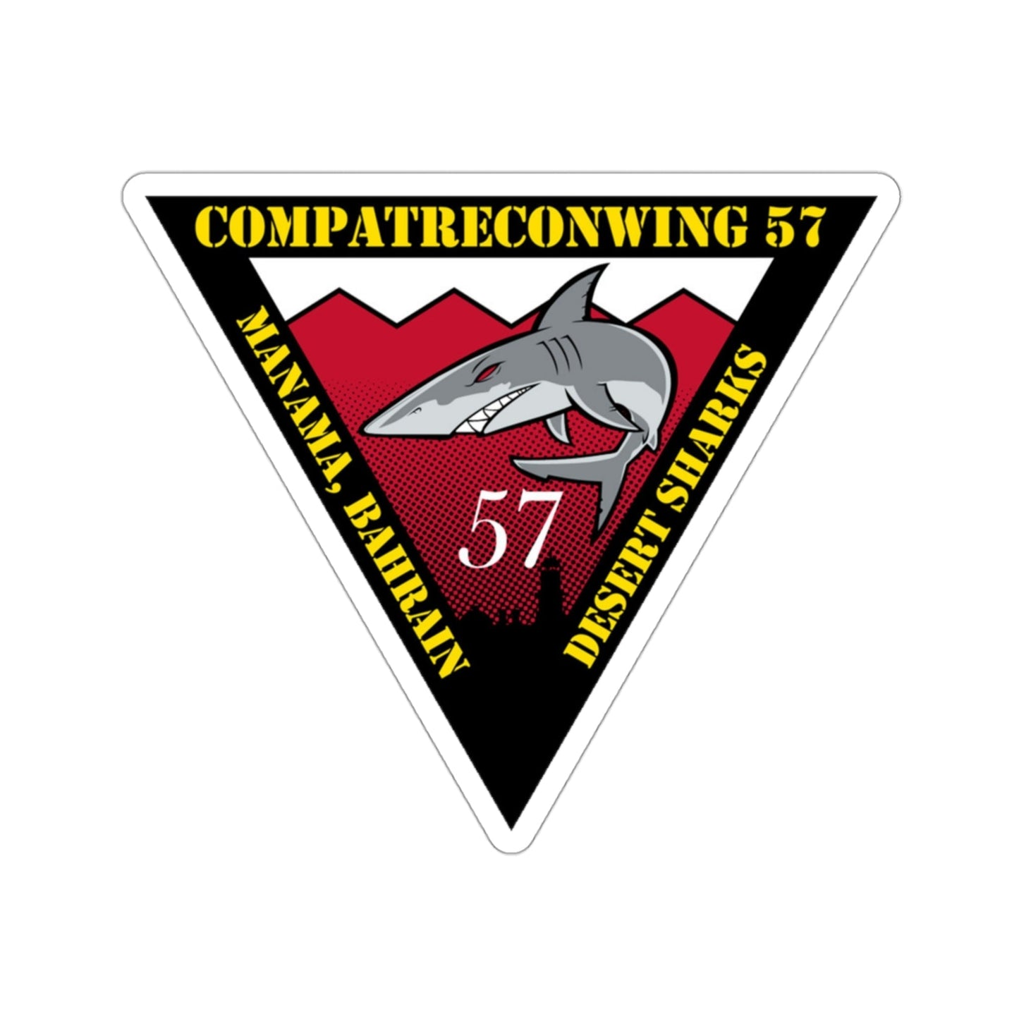 COMPATRECONWING 57 Commander Patrol and Reconnaissance Wing 57 (U.S. Navy) STICKER Vinyl Die-Cut Decal-3 Inch-The Sticker Space