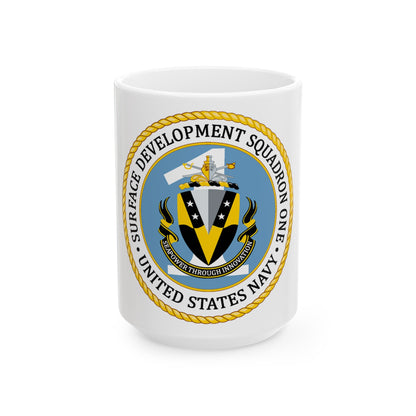 COMSURFDEVRON (U.S. Navy) White Coffee Mug-15oz-The Sticker Space