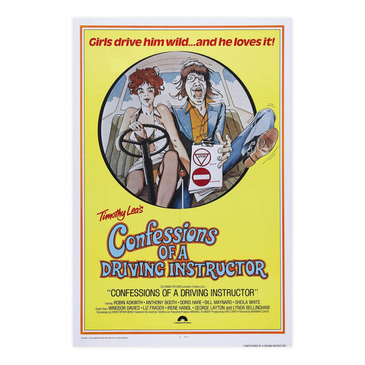 CONFESSIONS OF A DRIVING INSTRUCTOR 1976 - Paper Movie Poster-24″ x 36″ (Vertical)-The Sticker Space