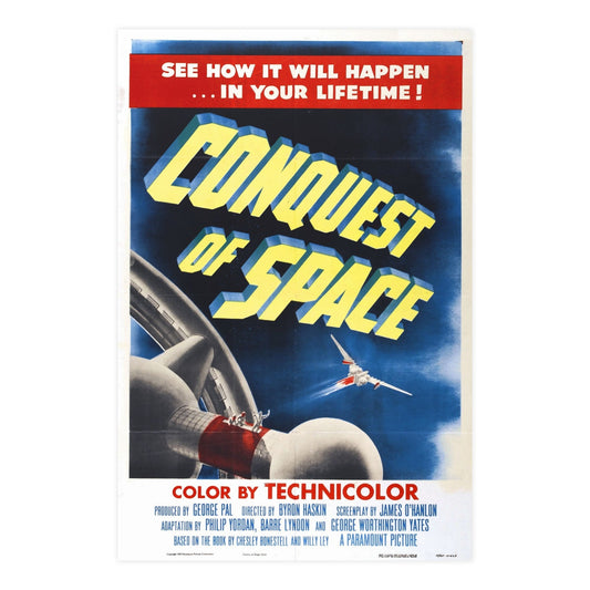 CONQUEST OF SPACE 1955 - Paper Movie Poster-24″ x 36″ (Vertical)-The Sticker Space