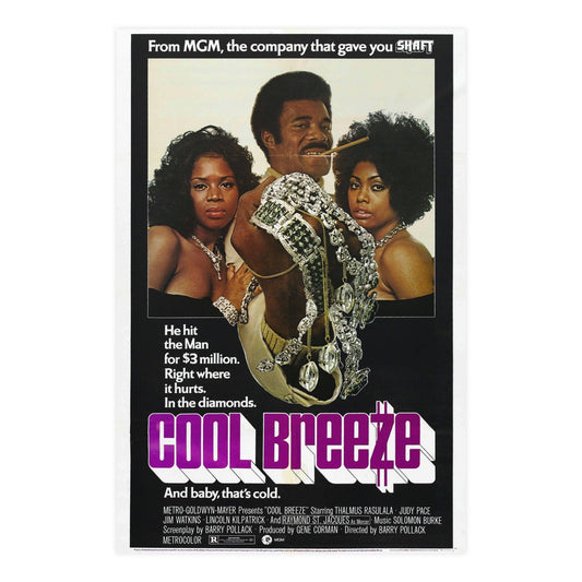 COOL BREEZE 1972 - Paper Movie Poster-24″ x 36″ (Vertical)-The Sticker Space