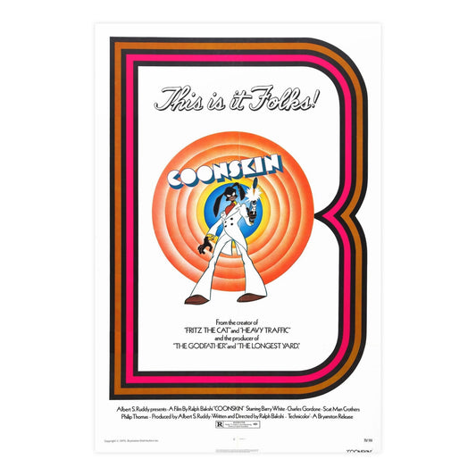 COONSKIN 1975 - Paper Movie Poster-24″ x 36″ (Vertical)-The Sticker Space