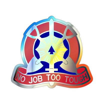Copy of 207 Engineer Battalion (U.S. Army) Holographic STICKER Die-Cut Vinyl Decal-3 Inch-The Sticker Space