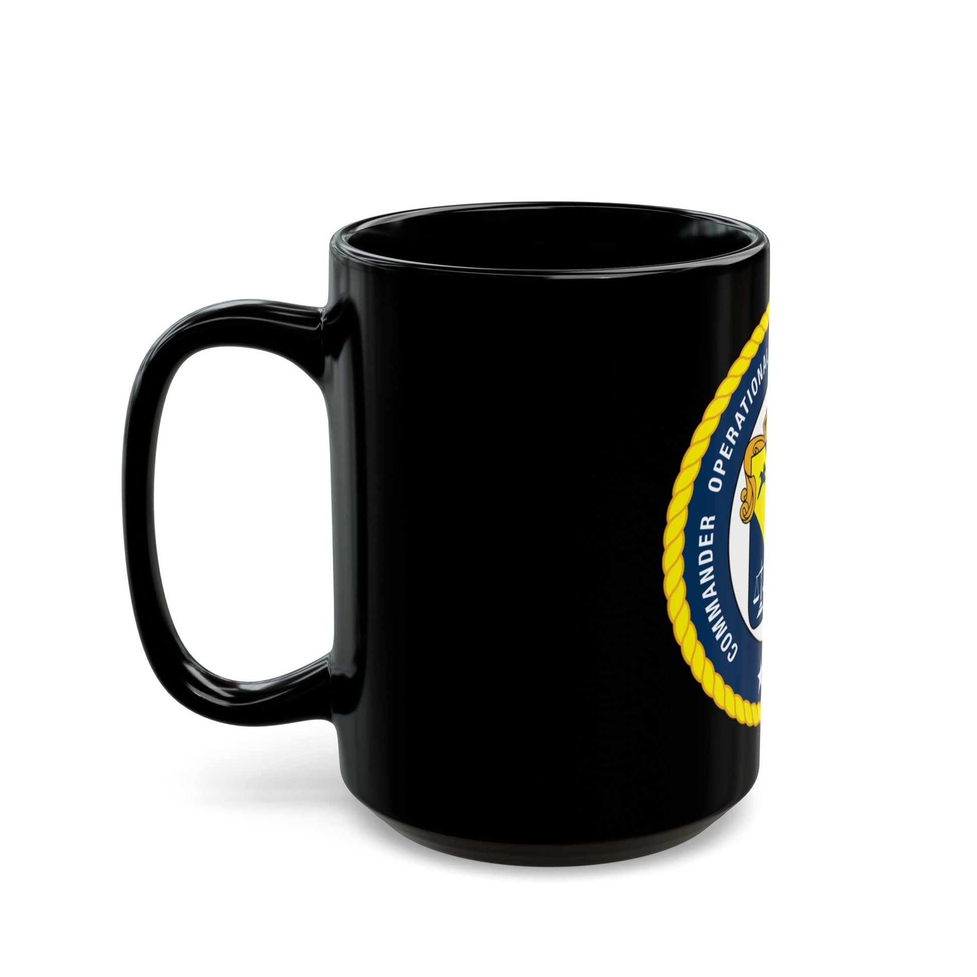 COTEF 2 Star Commander Operational Test and Evaluation Force (U.S. Navy) Black Coffee Mug-The Sticker Space