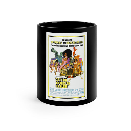 COTTON COMES TO HARLEM 1970 Movie Poster - Black Coffee Cup 11oz-11oz-The Sticker Space
