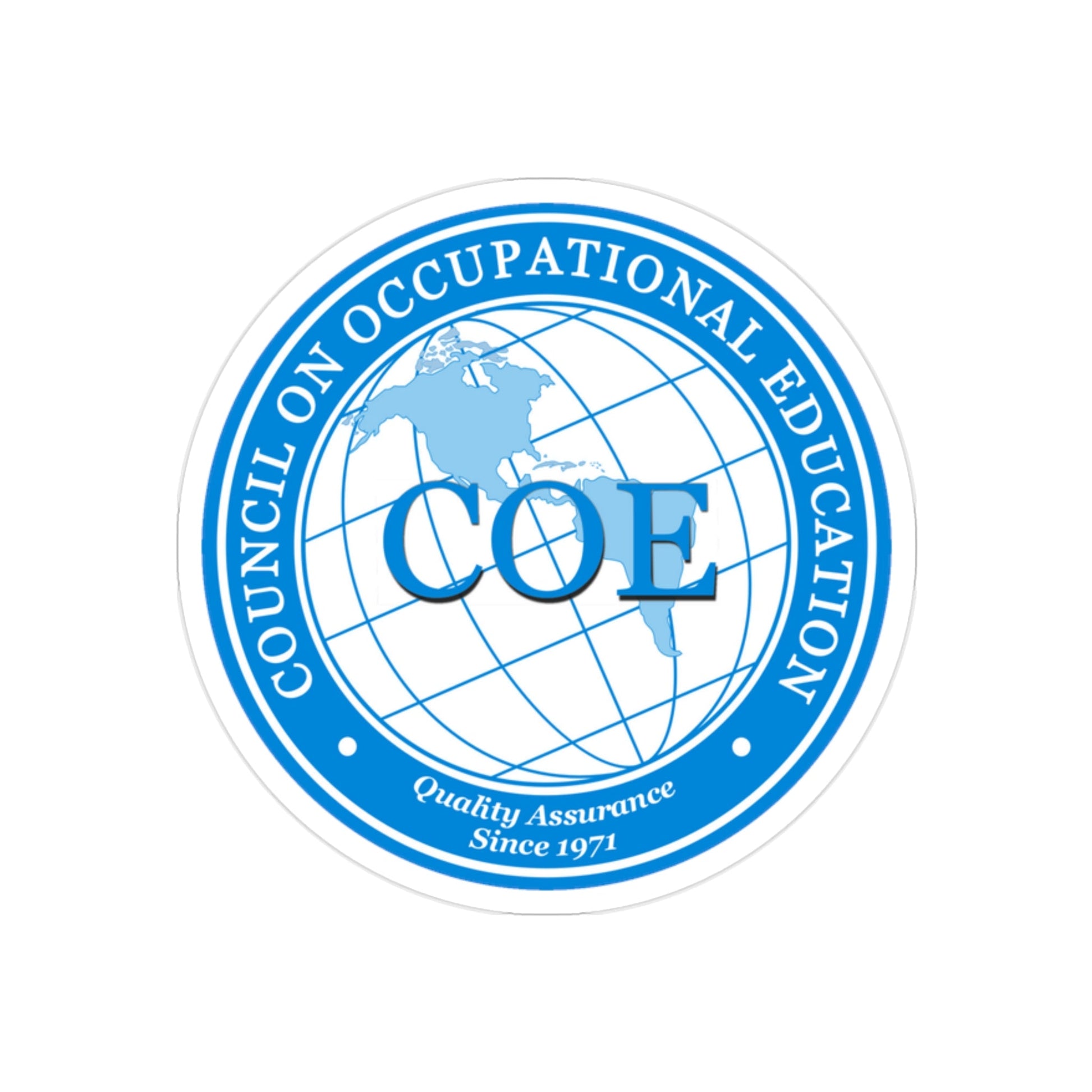 Council on Occupational Education (U.S. Navy) Transparent STICKER Die-Cut Vinyl Decal-2 Inch-The Sticker Space