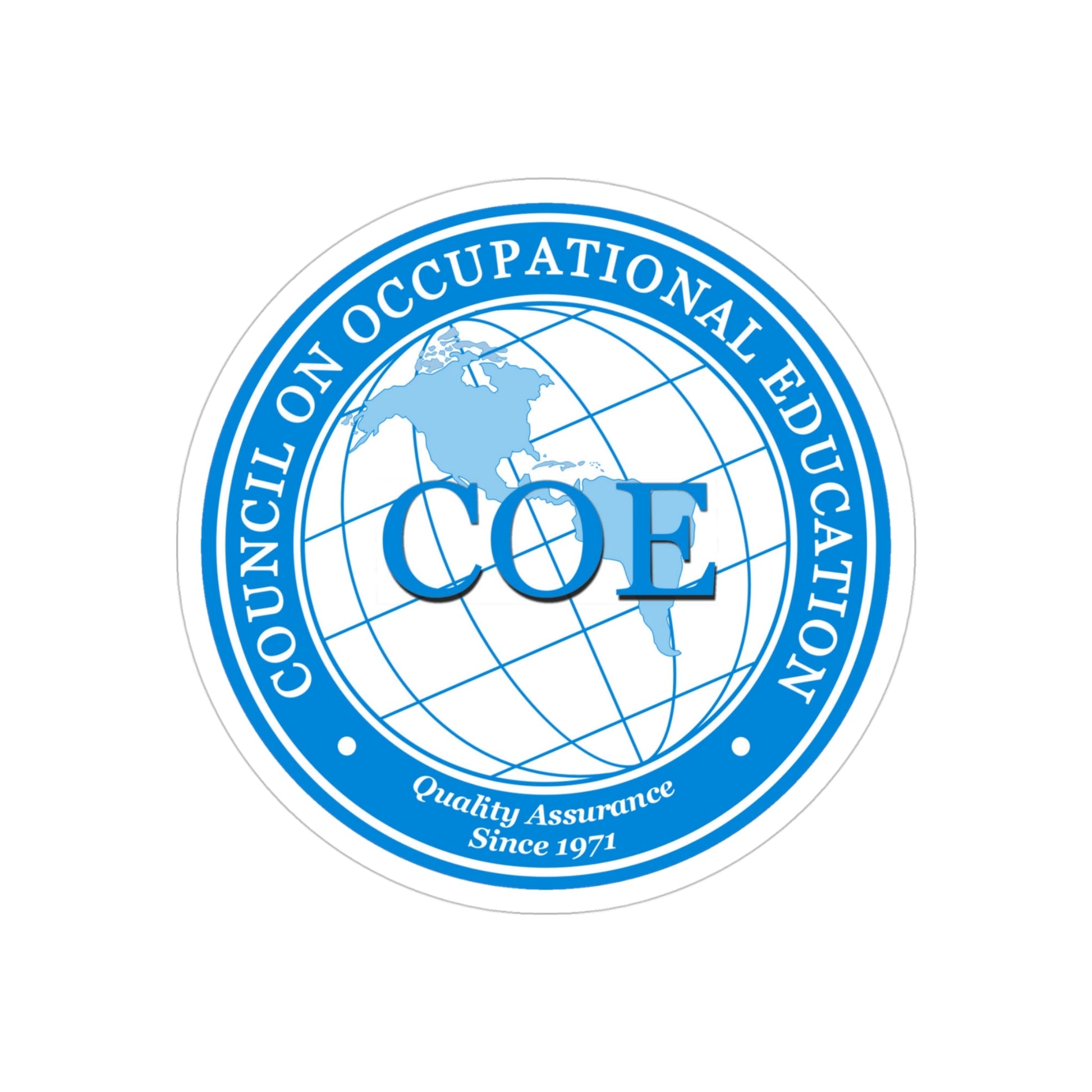 Council on Occupational Education (U.S. Navy) Transparent STICKER Die-Cut Vinyl Decal-4 Inch-The Sticker Space