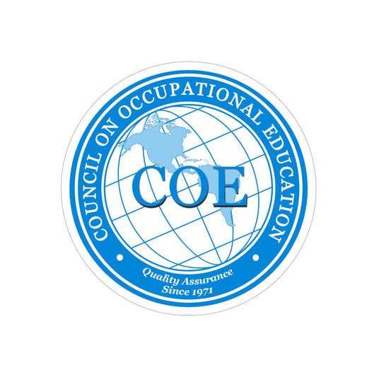 Council on Occupational Education (U.S. Navy) Transparent STICKER Die-Cut Vinyl Decal-6 Inch-The Sticker Space