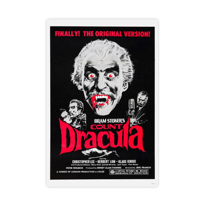 COUNT DRACULA 1970 - Paper Movie Poster-16″ x 24″ (Vertical)-The Sticker Space