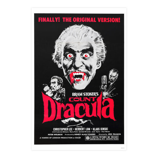 COUNT DRACULA 1970 - Paper Movie Poster-24″ x 36″ (Vertical)-The Sticker Space