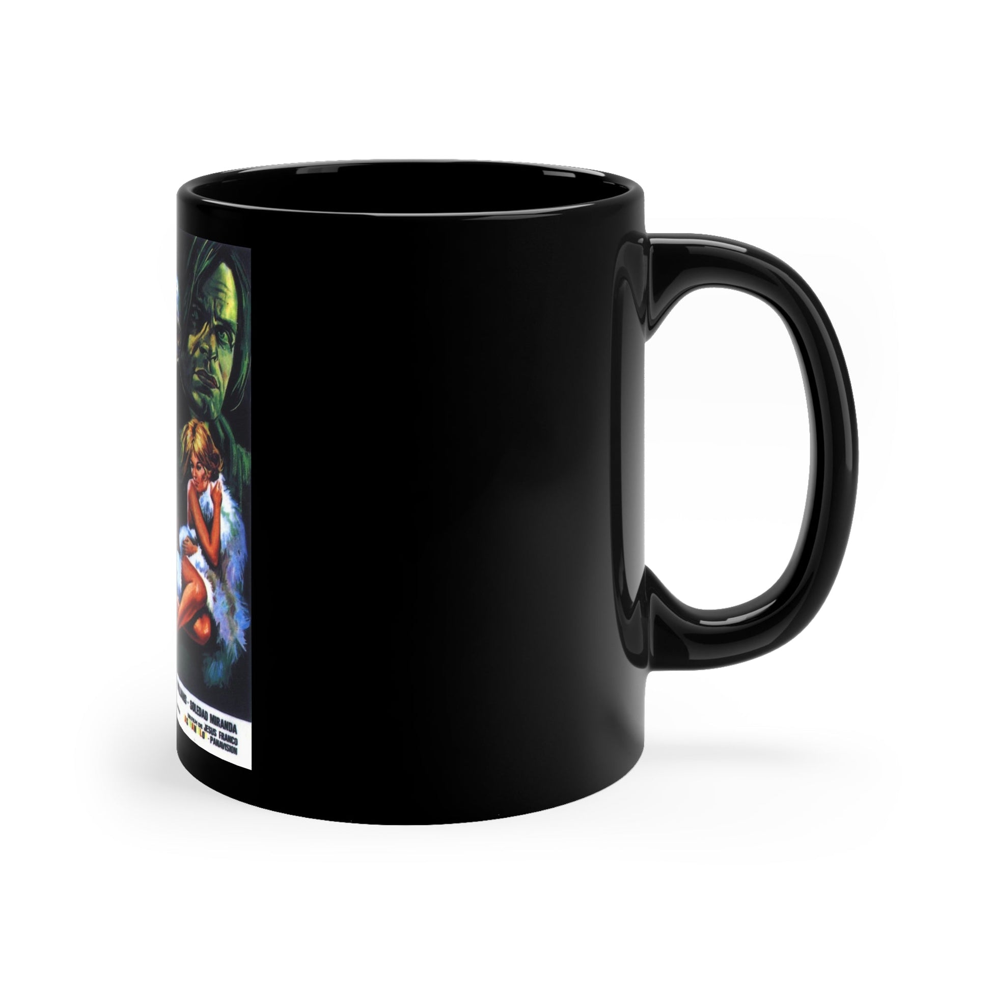 COUNT DRACULA (2) 1970 Movie Poster - Black Coffee Cup 11oz-11oz-The Sticker Space