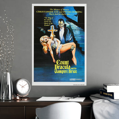 COUNT DRACULA AND HIS VAMPIRE BRIDE 1973 - Paper Movie Poster-The Sticker Space