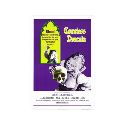 COUNTESS DRACULA 1971 - Paper Movie Poster-12″ x 18″ (Vertical)-The Sticker Space