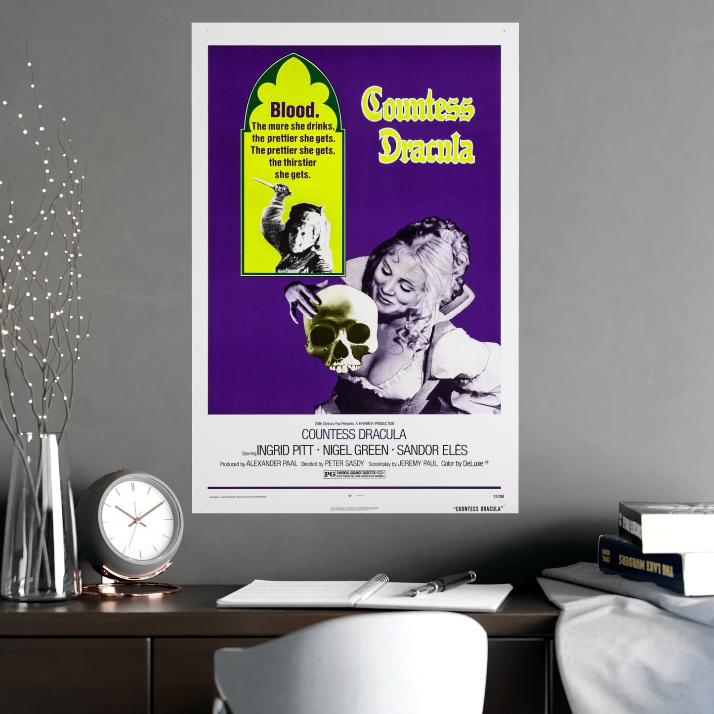 COUNTESS DRACULA 1971 - Paper Movie Poster-The Sticker Space