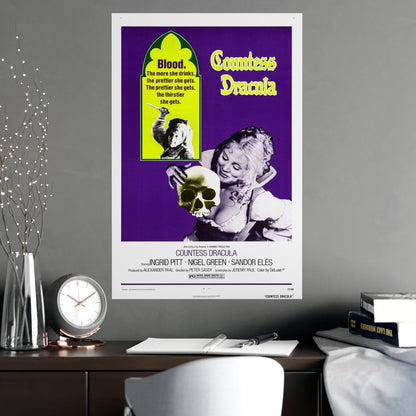 COUNTESS DRACULA 1971 - Paper Movie Poster-The Sticker Space