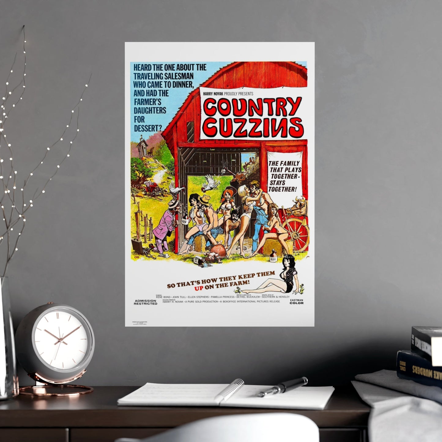COUNTRY CUZZINS 1972 - Paper Movie Poster-The Sticker Space