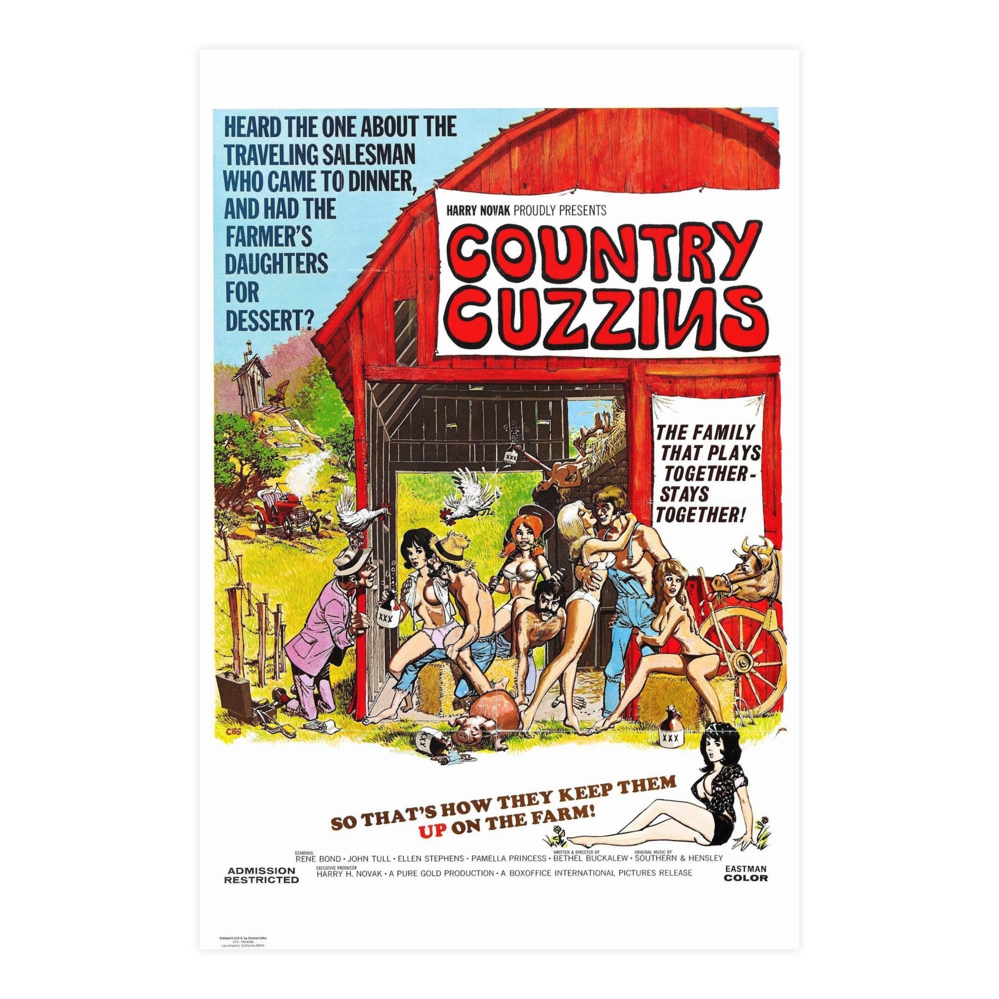 COUNTRY CUZZINS 1972 - Paper Movie Poster-24″ x 36″ (Vertical)-The Sticker Space