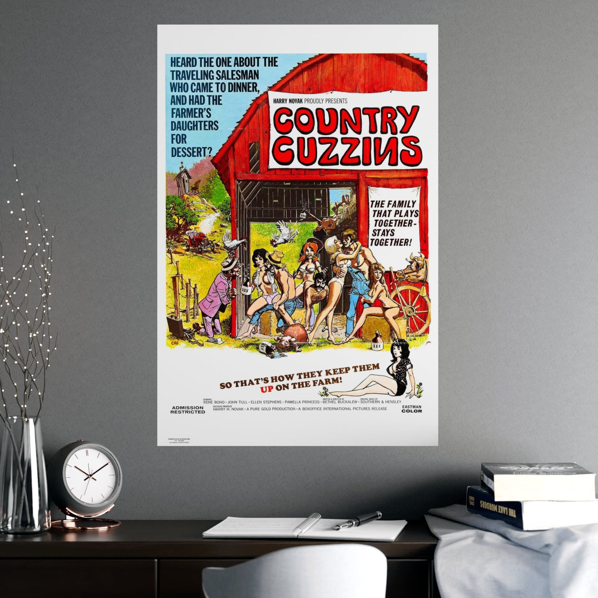 COUNTRY CUZZINS 1972 - Paper Movie Poster-The Sticker Space